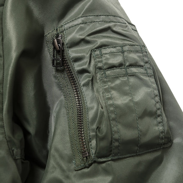 【PORKCHOP GARAGE SUPPLY|ポークチョップ ガレージ サプライ】FIRE UP MA-1 JACKET/ファイヤー アップ MA-1 JACKET(OLIVE)