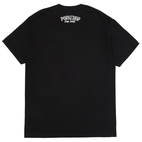 【PORKCHOP GARAGE SUPPLY|ポークチョップ ガレージ サプライ】PORK FRONT TEE 25/ ポーク フロント TEE 25 (WHITE,BLACK,BURGUNDY)