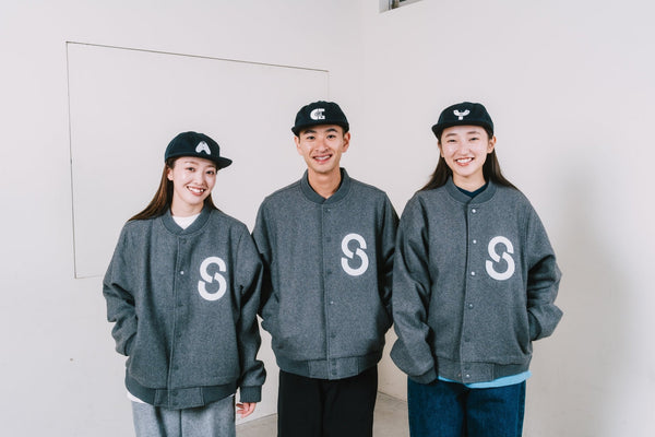 【ACY|エーシー】EXCLUSIVE ACY VARSITY JACKET/エーシー バーシティジャケット(GRAY) - STREAM【ACY|エーシー】EXCLUSIVE ACY VARSITY JACKET/エーシー バーシティジャケット(GRAY)STREAMM