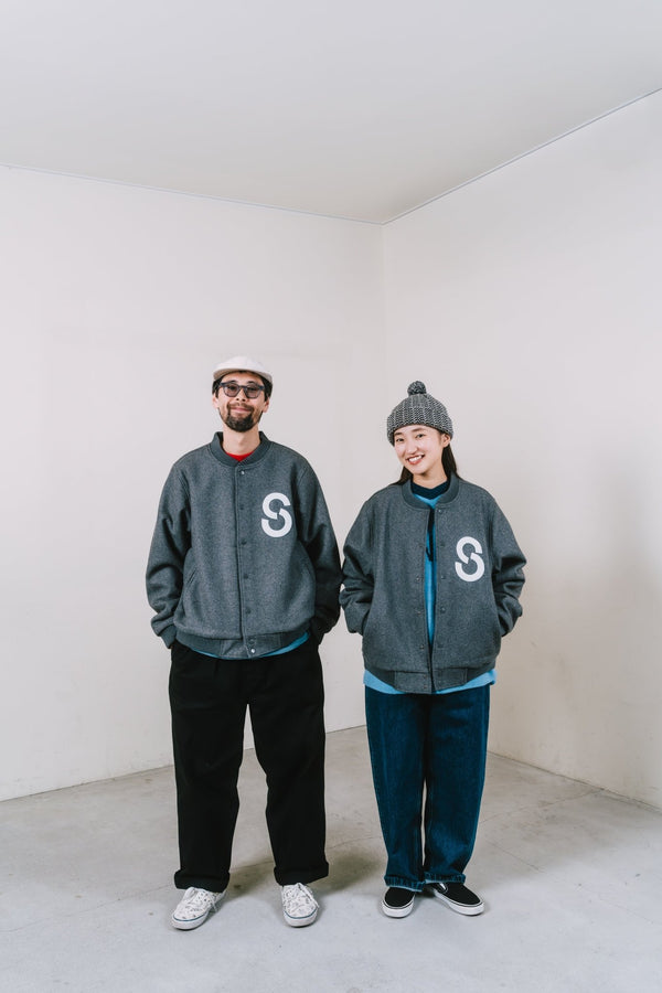 【ACY|エーシー】EXCLUSIVE ACY VARSITY JACKET/エーシー バーシティジャケット(GRAY) - STREAM【ACY|エーシー】EXCLUSIVE ACY VARSITY JACKET/エーシー バーシティジャケット(GRAY)STREAMM