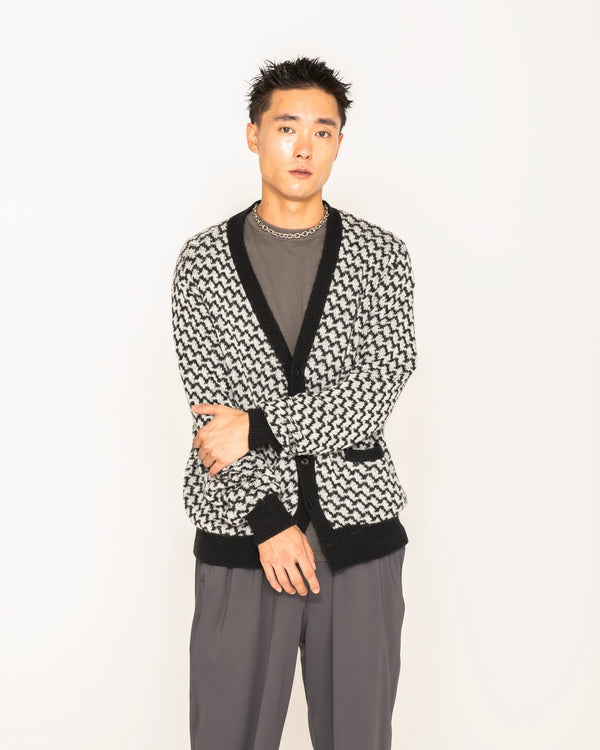 【ACY|エーシー】KPATTERN CARDIGAN/パターンカーディガン(BLACK) - STREAM【ACY|エーシー】KPATTERN CARDIGAN/パターンカーディガン(BLACK)STREAMBLACKL