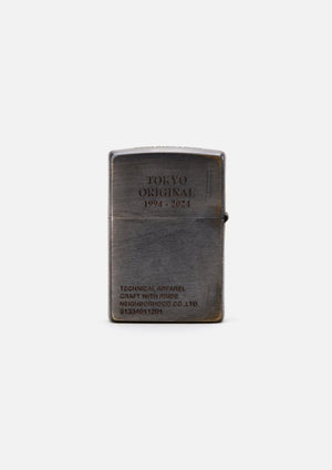 AGED ZIPPO LIGHTER(SILVER) - STREAMAGED ZIPPO LIGHTER(SILVER)STREAMONE SIZE