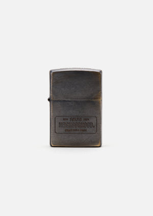 AGED ZIPPO LIGHTER(SILVER) - STREAMAGED ZIPPO LIGHTER(SILVER)STREAMONE SIZE