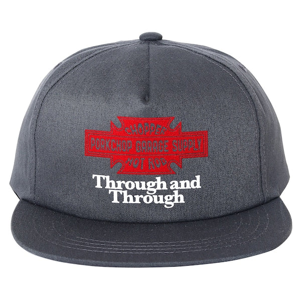 【PORKCHOP GARAGE SUPPLY|ポークチョップ ガレージ サプライ】THROUGH AND THROUGH CAP(BLACK,CHACOAL,MAROON)