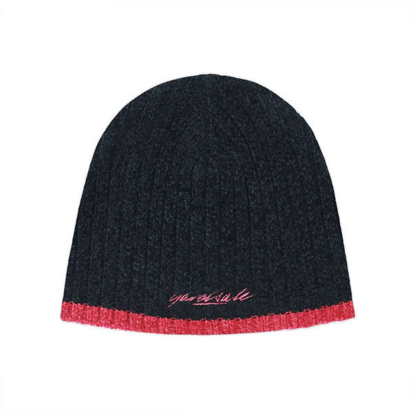 【YARDSALE|ヤードセール】CHENILLE BEANIE/シェニールビーニー(BLACK)