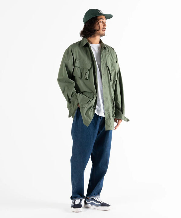 【BEDWIN |ベドウィン】L/S BIG JUNGLE SHIRT "KOVE"(OLIVE) - STREAM【BEDWIN |ベドウィン】L/S BIG JUNGLE SHIRT "KOVE"(OLIVE)STREAMM