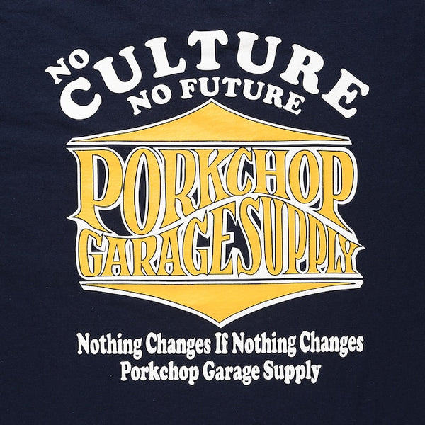 【PORKCHOP GARAGE SUPPLY|ポークチョップ ガレージ サプライ】WAVE LOGO L/S TEE/ウェーブロゴL/S TEE(GRAY,NAVY,BLACK)