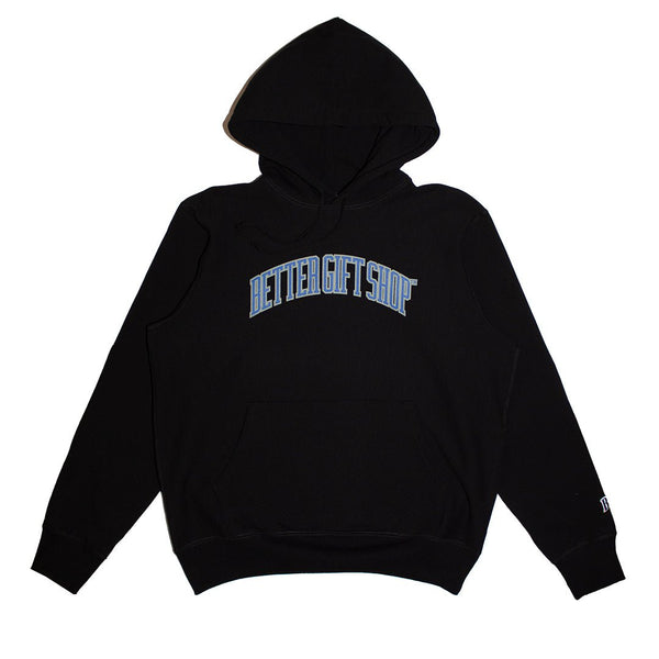 【BETTER | ベター】COLLEGIATE HOODED SWEATSHIRT/カレッジエイト フーデットスウェットシャツ(BLACK) - STREAM【BETTER | ベター】COLLEGIATE HOODED SWEATSHIRT/カレッジエイト フーデットスウェットシャツ(BLACK)STREAMM