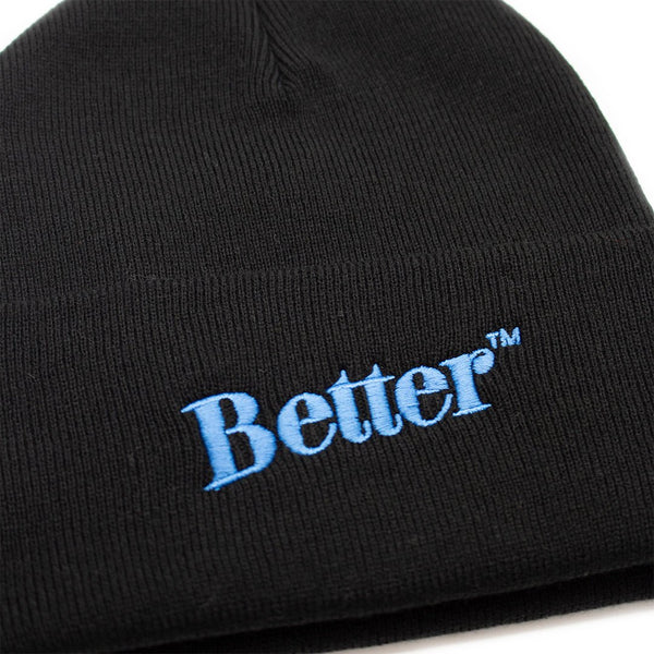 【BETTER | ベター】STANDARD LOGO BEANIE/スタンダードロゴビーニー(BLACK) - STREAM【BETTER | ベター】STANDARD LOGO BEANIE/スタンダードロゴビーニー(BLACK)STREAMONE SIZE