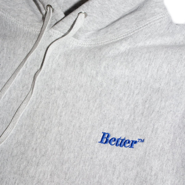 【BETTER | ベター】STANDARD LOGO HOODED SWEATSHIRT/スタンダードロゴ フーテッドスウェットシャツ(GREY) - STREAM【BETTER | ベター】STANDARD LOGO HOODED SWEATSHIRT/スタンダードロゴ フーテッドスウェットシャツ(GREY)STREAMM