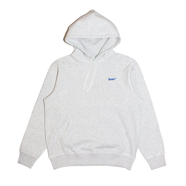 【BETTER | ベター】STANDARD LOGO HOODED SWEATSHIRT/スタンダードロゴ フーテッドスウェットシャツ(GREY) - STREAM【BETTER | ベター】STANDARD LOGO HOODED SWEATSHIRT/スタンダードロゴ フーテッドスウェットシャツ(GREY)STREAMM