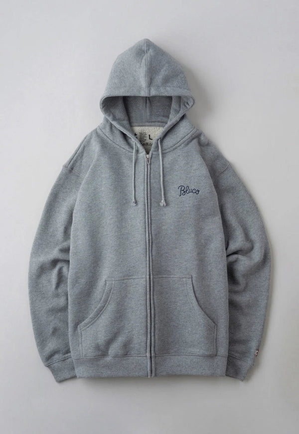 【BLUCO UNCROWD|ブルコ アンクラウド】HEAVY PILE SWEAT ZIP HOODIE - EMB - |ヘヴィーパイル スウェット ジップ フーディー(GRAY) - STREAM【BLUCO UNCROWD|ブルコ アンクラウド】HEAVY PILE SWEAT ZIP HOODIE - EMB - |ヘヴィーパイル スウェット ジップ フーディー(GRAY)STREAMM
