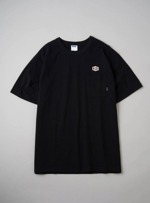 【BLUCO UNCROWD|ブルコ アンクラウド】POCKET TEE - Hex - /ポケットTEE - Hex - (BLACK) - STREAM【BLUCO UNCROWD|ブルコ アンクラウド】POCKET TEE - Hex - /ポケットTEE - Hex - (BLACK)STREAMM