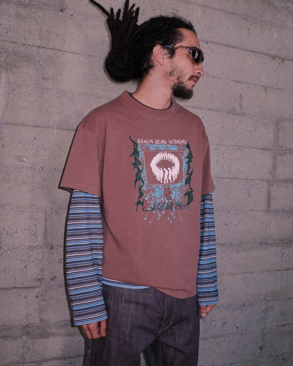 【BRAIN DEAD|ブレインデッド】ENDLESS CONSTRUCTION T - SHIRT/エンドレスコンストラクションTシャツ(NUTMEG) - STREAM【BRAIN DEAD|ブレインデッド】ENDLESS CONSTRUCTION T - SHIRT/エンドレスコンストラクションTシャツ(NUTMEG)STREAMNUTMEGM