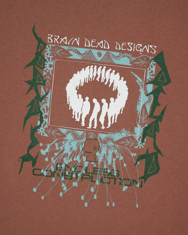 【BRAIN DEAD|ブレインデッド】ENDLESS CONSTRUCTION T - SHIRT/エンドレスコンストラクションTシャツ(NUTMEG) - STREAM【BRAIN DEAD|ブレインデッド】ENDLESS CONSTRUCTION T - SHIRT/エンドレスコンストラクションTシャツ(NUTMEG)STREAMNUTMEGM