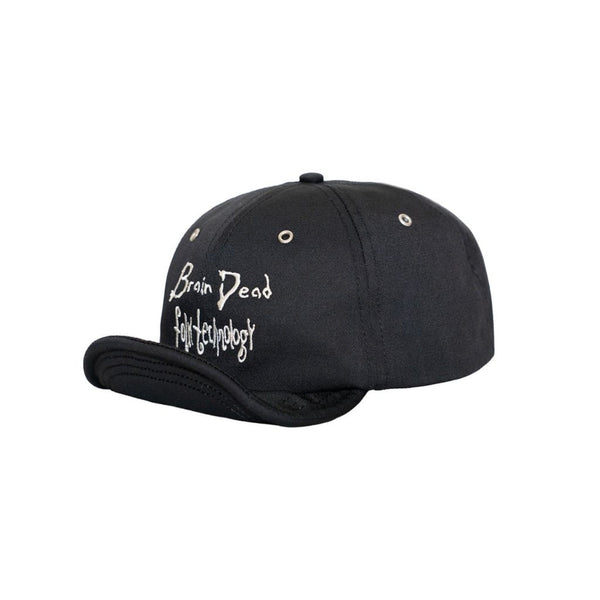 【BRAIN DEAD|ブレインデッド】FOLK TECHNOLOGY WIRE BRIM 6 PANEL HAT/フォークテクノロジーワイヤーブリム6パネルハット(BLACK)