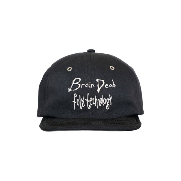 【BRAIN DEAD|ブレインデッド】FOLK TECHNOLOGY WIRE BRIM 6 PANEL HAT/フォークテクノロジーワイヤーブリム6パネルハット(BLACK)