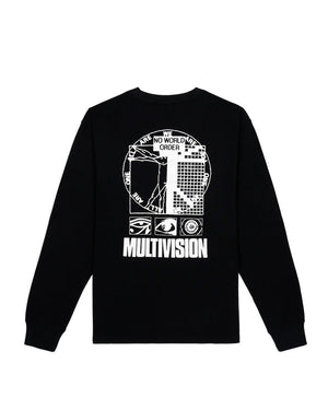【BRAIN DEAD|ブレインデッド】MULTI VISION L/S SHIRT/マルチビジョンL/Sシャツ(BLACK) - STREAM【BRAIN DEAD|ブレインデッド】MULTI VISION L/S SHIRT/マルチビジョンL/Sシャツ(BLACK)STREAMBLACKM
