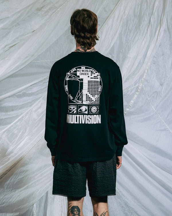 【BRAIN DEAD|ブレインデッド】MULTI VISION L/S SHIRT/マルチビジョンL/Sシャツ(BLACK) - STREAM【BRAIN DEAD|ブレインデッド】MULTI VISION L/S SHIRT/マルチビジョンL/Sシャツ(BLACK)STREAMBLACKM