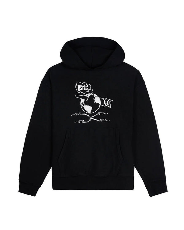 【BRAIN DEAD|ブレインデッド】RADICAL TENSION HOODIE/ラディカルテンションフーディー(BLACK) - STREAM【BRAIN DEAD|ブレインデッド】RADICAL TENSION HOODIE/ラディカルテンションフーディー(BLACK)STREAMM