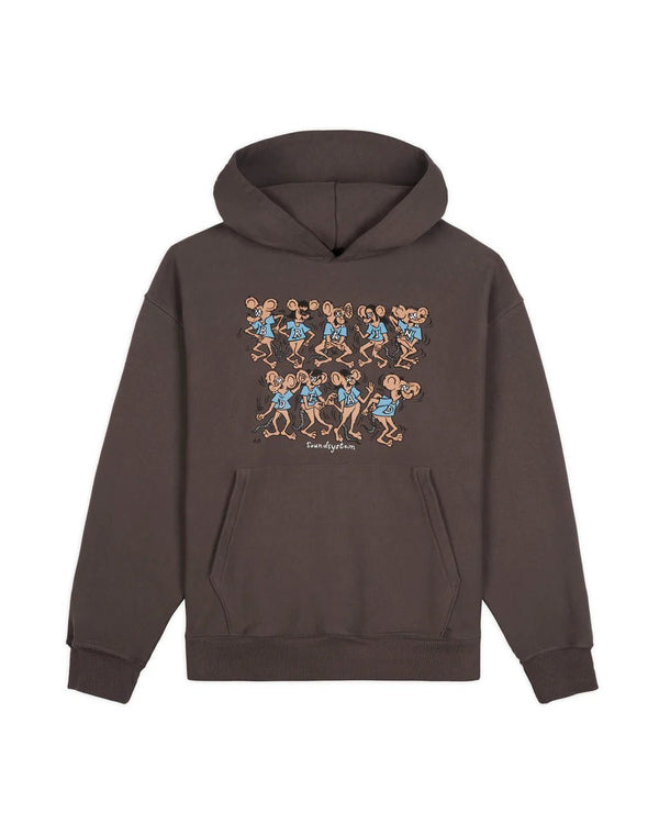 【BRAIN DEAD|ブレインデッド】RATDANCE SOUNDSYSTEM HOODIE/ラットダンスサウンドシステムフーディー(CLAY) - STREAM【BRAIN DEAD|ブレインデッド】RATDANCE SOUNDSYSTEM HOODIE/ラットダンスサウンドシステムフーディー(CLAY)STREAMM