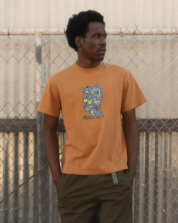 【BRAIN DEAD|ブレインデッド】SCRAMBLED HEAD T - SHIRT/スクランブルヘッドTシャツ(CUMIN) - STREAM【BRAIN DEAD|ブレインデッド】SCRAMBLED HEAD T - SHIRT/スクランブルヘッドTシャツ(CUMIN)STREAMM