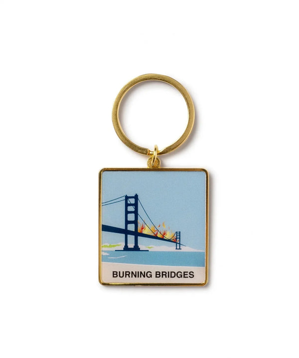 BURNING BRIDGES KEY CHAIN/バーニング ブリッジーズ キーチェーン(GOLD)