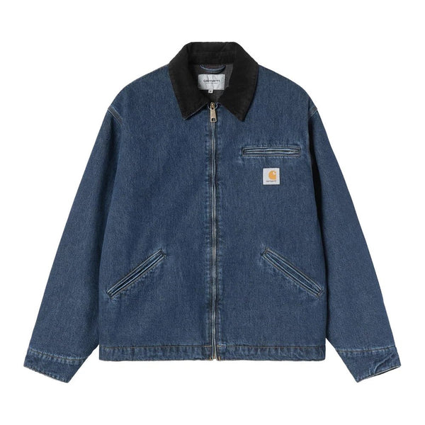 【CARHARTT WIP|カーハートWIP】OG DETROIT JACKET/OG デトロイトじゃジェット(BLUE/BLACK STONE WASHED) 正規取扱店舗 公式オンライン通販 島根 松江 26FW 定番 人気 ジャケット 