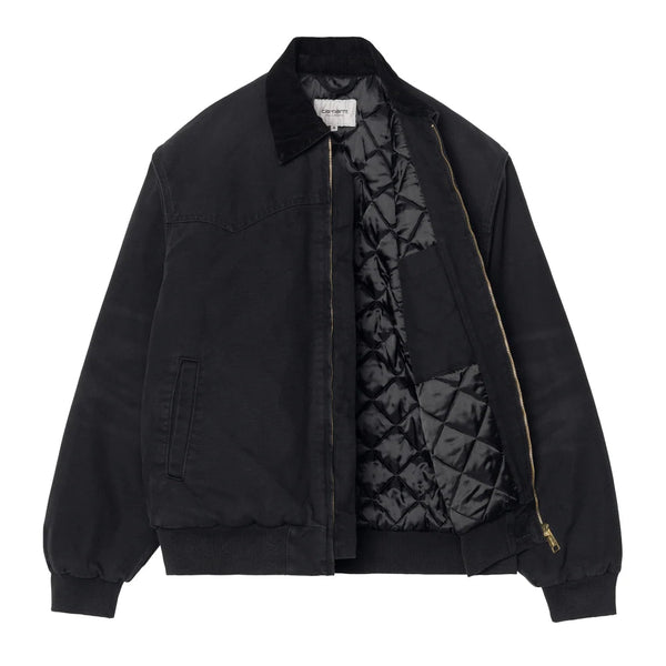 【CARHARTT WIP|カーハートWIP】OG SANTA FE JACKET/OG サンタフェジャケット(BLACK/BLACK STONE CANVAS , RAVEN/BLACK STONE CANVAS) 正規取扱店舗 公式オンライン通販 島根 松江 26FW 復刻 ワークウェア 