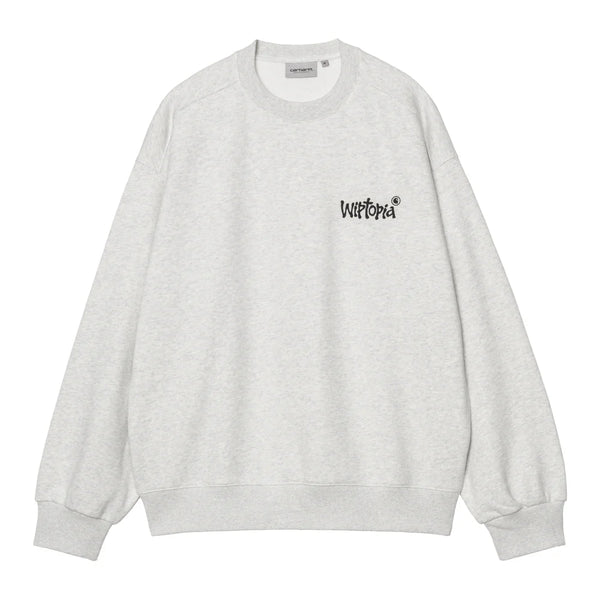 【CARHARTT WIP|カーハートWIP】WIPTOPIA SWEAT/ウィップトピアスウェット(ASH HEATHER , BLACK) - STREAM【CARHARTT WIP|カーハートWIP】WIPTOPIA SWEAT/ウィップトピアスウェット(ASH HEATHER , BLACK)STREAMASH HEATHERS