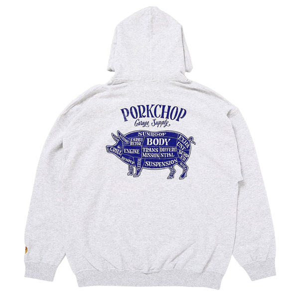 PORK BACK HOODIE |ポーク バック フーディー(ASH×NAVY)