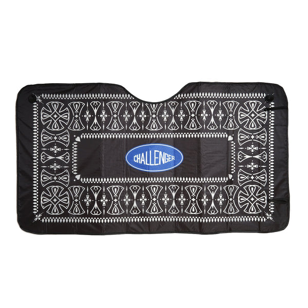 【CHALLENGER|チャレンジャー】BANDANA SUNSHADE /バンダナシェード(BLACK)