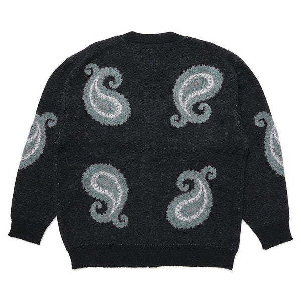 【CHALLENGER|チャレンジャー】BIG PAISLEY CARDIGAN/ビック ペイズリー カーディガン(BLACK) - STREAM【CHALLENGER|チャレンジャー】BIG PAISLEY CARDIGAN/ビック ペイズリー カーディガン(BLACK)STREAMM