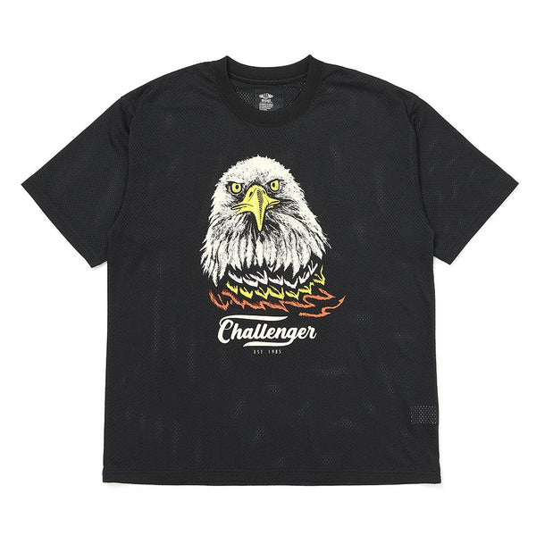 【CHALLENGER|チャレンジャー】EAGLE DRY MESH TEE /イーグルドライメッシュTEE(BLACK)