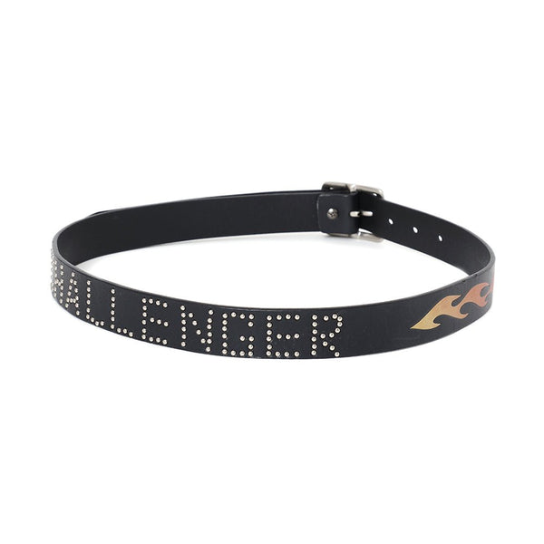 【CHALLENGER|チャレンジャー】FIRE LEATHER BELT/ファイヤーレザーベルト(BLACK) - STREAM【CHALLENGER|チャレンジャー】FIRE LEATHER BELT/ファイヤーレザーベルト(BLACK)STREAMONE SIZE