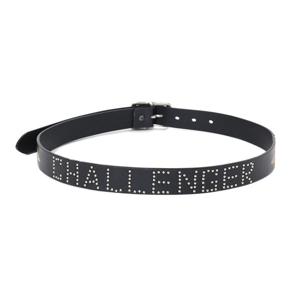 【CHALLENGER|チャレンジャー】FIRE LEATHER BELT/ファイヤーレザーベルト(BLACK) - STREAM【CHALLENGER|チャレンジャー】FIRE LEATHER BELT/ファイヤーレザーベルト(BLACK)STREAMONE SIZE