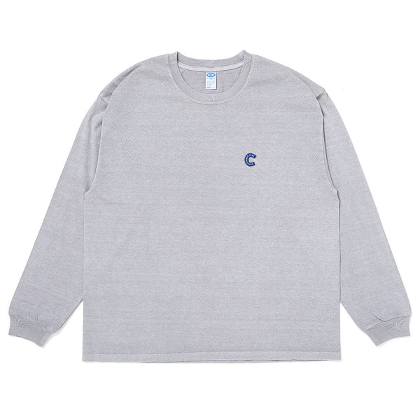 【CHALLENGER|チャレンジャー】L/S PIGMENT C PATCH TEE/L/S ピグメントCパッチTEE(WHITE,GRAY,PEPPER BLACK) - STREAM【CHALLENGER|チャレンジャー】L/S PIGMENT C PATCH TEE/L/S ピグメントCパッチTEE(WHITE,GRAY,PEPPER BLACK)STREAMGRAYM