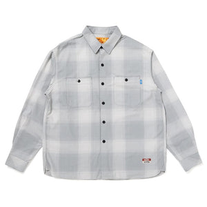 【CHALLENGER|チャレンジャー】L/S SHADOW CHECK SHIRT/ L/Sシャドウチェックシャツ(GRAY) - STREAM【CHALLENGER|チャレンジャー】L/S SHADOW CHECK SHIRT/ L/Sシャドウチェックシャツ(GRAY)STREAMGRAYM