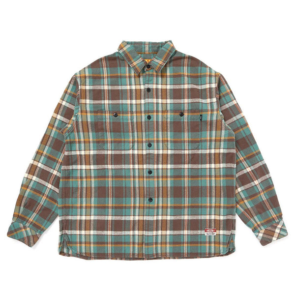 【CHALLENGER|チャレンジャー】PLAID FLANNEL SHIRT/プレイドフランネルシャツ(PURPLE,GREEN) - STREAM【CHALLENGER|チャレンジャー】PLAID FLANNEL SHIRT/プレイドフランネルシャツ(PURPLE,GREEN)STREAMGREENS
