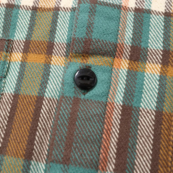 【CHALLENGER|チャレンジャー】PLAID FLANNEL SHIRT/プレイドフランネルシャツ(PURPLE,GREEN) - STREAM【CHALLENGER|チャレンジャー】PLAID FLANNEL SHIRT/プレイドフランネルシャツ(PURPLE,GREEN)STREAMGREENS