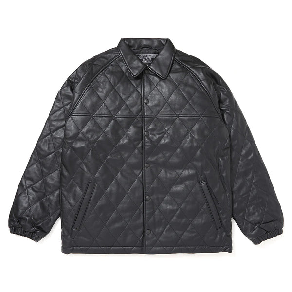 【CHALLENGER|チャレンジャー】QUILTING LEATHER JACKET/キルティングレザージャケット(GRAY,BLACK) - STREAM【CHALLENGER|チャレンジャー】QUILTING LEATHER JACKET/キルティングレザージャケット(GRAY,BLACK)STREAMBLACKM