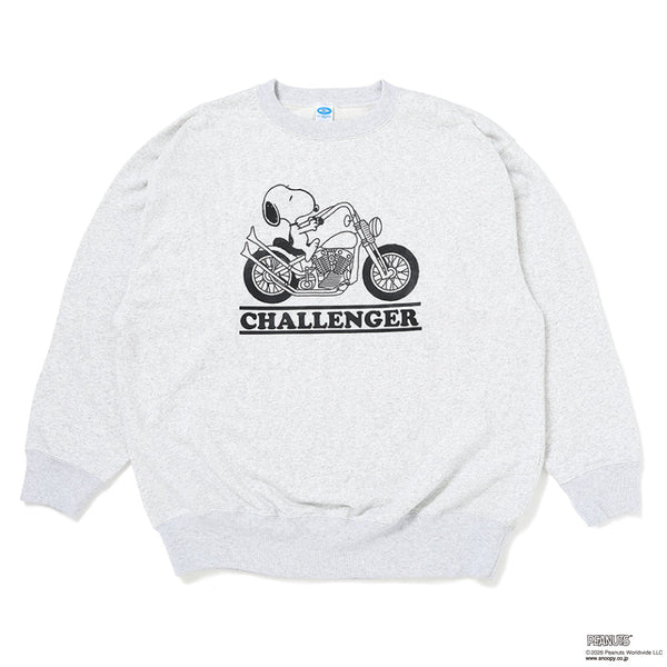 【CHALLENGER|チャレンジャー】SNOOPY / CREW SWEAT / スヌーピー/クルースウット(GRAY,BLACK) - STREAM【CHALLENGER|チャレンジャー】SNOOPY / CREW SWEAT / スヌーピー/クルースウット(GRAY,BLACK)STREAMGRAYM