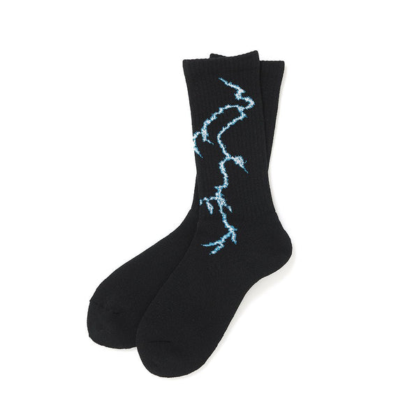 【CHALLENGER|チャレンジャー】THUNDER SOCKS/サンダーソックス(BLACK)