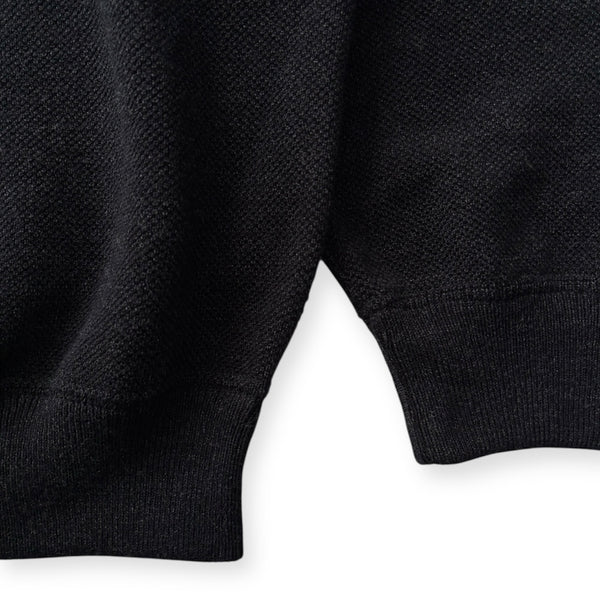 【CREPUSCULE|クレプスキュール】COTTON WOOL MOSS STITCH P/O/コットンウールモスステッチプルオーバー(BLACK , GRAY , CHARCOAL)