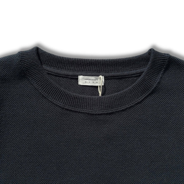 【CREPUSCULE|クレプスキュール】COTTON RAYON MOSS STITCH P/O/コットンレーヨンモスステッチプルオーバー(D.GREEN , NAVY , BLACK) - STREAM【CREPUSCULE|クレプスキュール】COTTON RAYON MOSS STITCH P/O/コットンレーヨンモスステッチプルオーバー(D.GREEN , NAVY , BLACK)STREAMD.GREEN0(S)