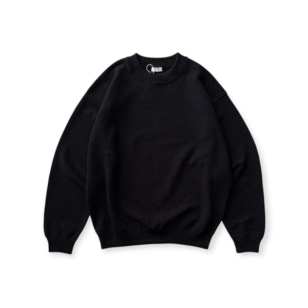 【CREPUSCULE|クレプスキュール】COTTON WOOL MOSS STITCH P/O/コットンウールモスステッチプルオーバー(BLACK , GRAY , CHARCOAL) - STREAM【CREPUSCULE|クレプスキュール】COTTON WOOL MOSS STITCH P/O/コットンウールモスステッチプルオーバー(BLACK , GRAY , CHARCOAL)STREAMBLACK1