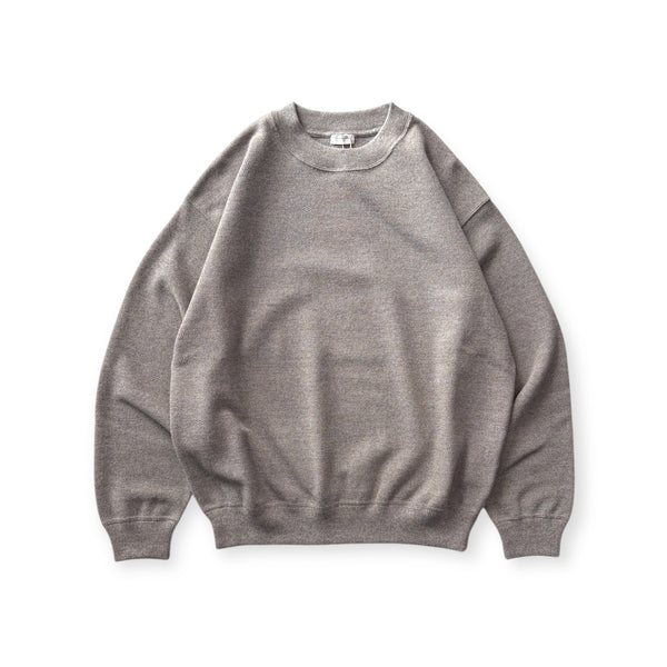 【CREPUSCULE|クレプスキュール】COTTON WOOL MOSS STITCH P/O/コットンウールモスステッチプルオーバー(BLACK , GRAY , CHARCOAL) - STREAM【CREPUSCULE|クレプスキュール】COTTON WOOL MOSS STITCH P/O/コットンウールモスステッチプルオーバー(BLACK , GRAY , CHARCOAL)STREAMGRAY1
