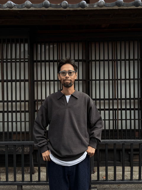 【CREPUSCULE|クレプスキュール】COTTON WOOL MOSS STITCH SKIPPER/コットンウール モスステッチ スキッパー(BLUE GRAY , BURGUNDY , CHARCOAL) - STREAM【CREPUSCULE|クレプスキュール】COTTON WOOL MOSS STITCH SKIPPER/コットンウール モスステッチ スキッパー(BLUE GRAY , BURGUNDY , CHARCOAL)STREAMCHARCOAL0