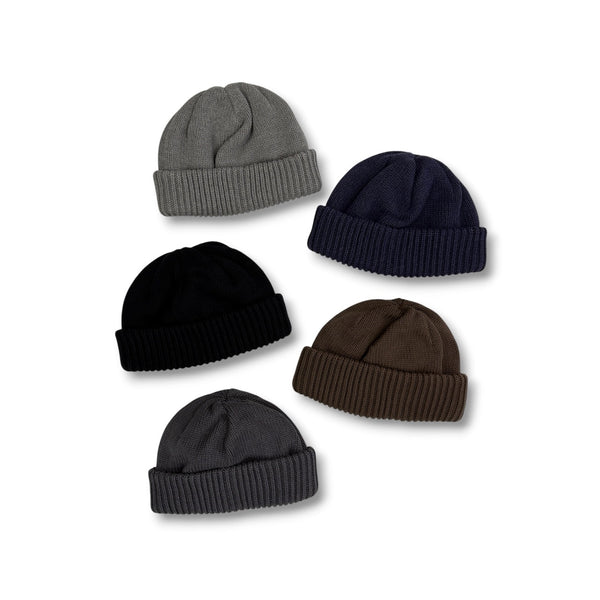 【CREPUSCULE|クレプスキュール】KNIT CAP 1/ニットキャップ(M.GRAY , D.GRAY , NAVY , BROWN , BALCK) 正規取扱店舗 公式オンライン通販 島根 松江 ビーニー 