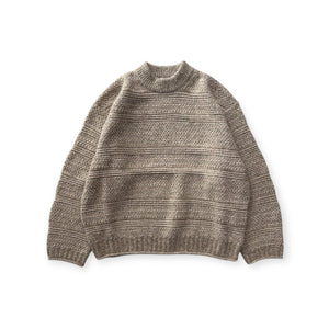 【CREPUSCULE|クレプスキュール】MULTI BORDER MIX P/O/マルチボーダーミックスプルオーバー(BEIGE , BROWN , NAVY)) - STREAM【CREPUSCULE|クレプスキュール】MULTI BORDER MIX P/O/マルチボーダーミックスプルオーバー(BEIGE , BROWN , NAVY))STREAMBEIGE0